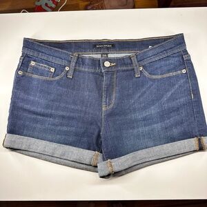 Banana Republic Women's Blue Rolled Cuff Denim Shorts